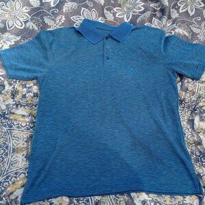 Men's Blue Button Collared Itasca Polo